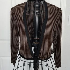 Chico's stripe travelers cardigan sz. 0 sm…